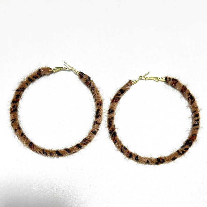 Pink Leopard Y2K Chaos Earrings