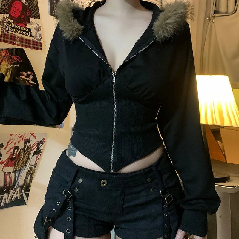 Faux Fur Hooded Coats