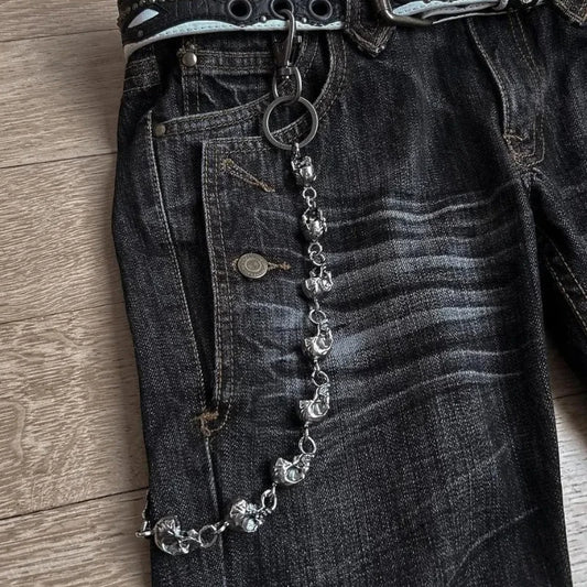 Harajuku Rock Punk Y2K Wide-Leg Jeans