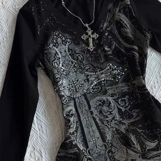 90s Hotgirl Punk Crop Tee