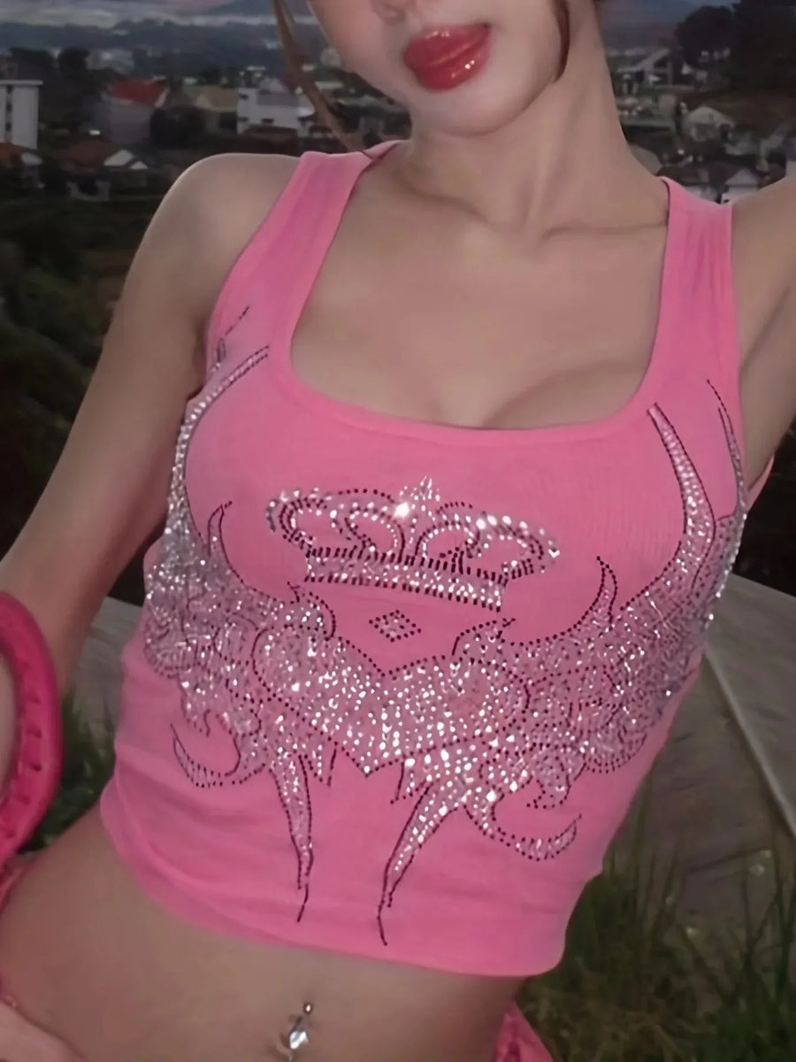 Party Club Pink Crop