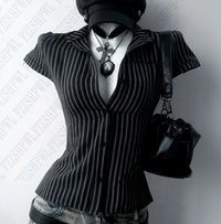 Striped Siren Y2K Camisole