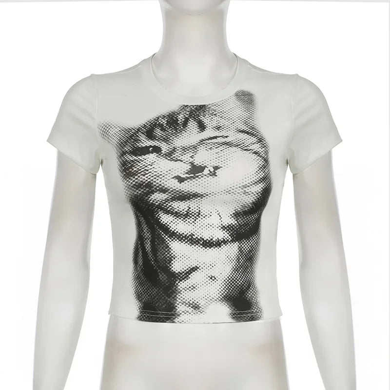 Harajuku Animal Print Baby Tee