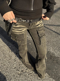Low-Rise Grunge Siren Cargo Jeans