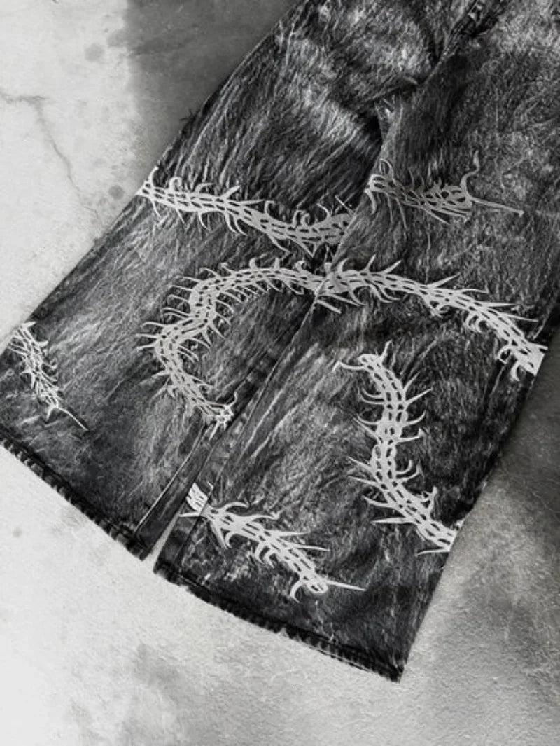 Centipede Shadow Wide-Leg Pants