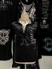 Goth Polo Crop Tee