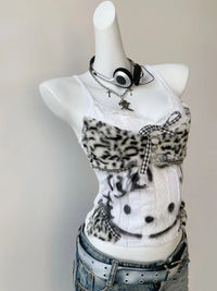 Kitten Hottie Y2K Halter Crop