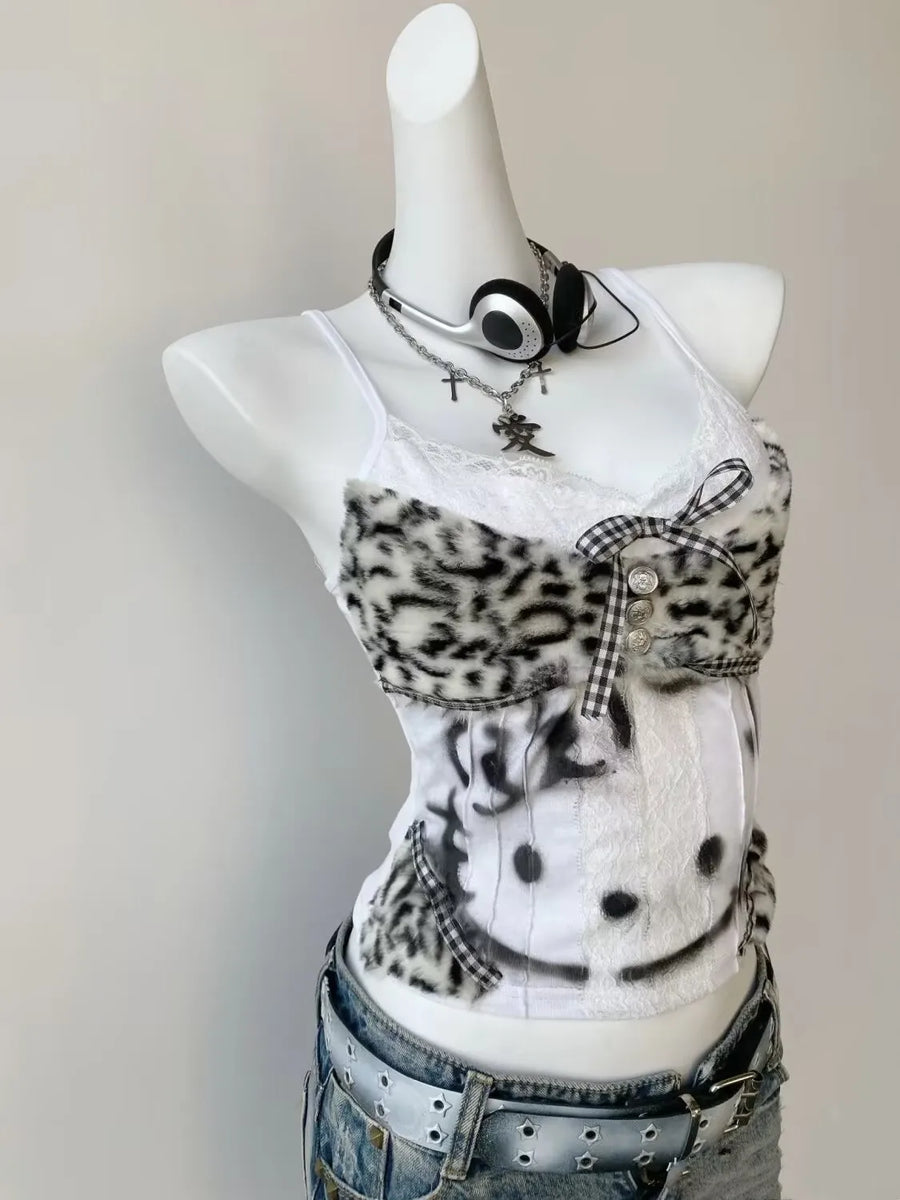 Kitten Hottie Y2K Halter Crop