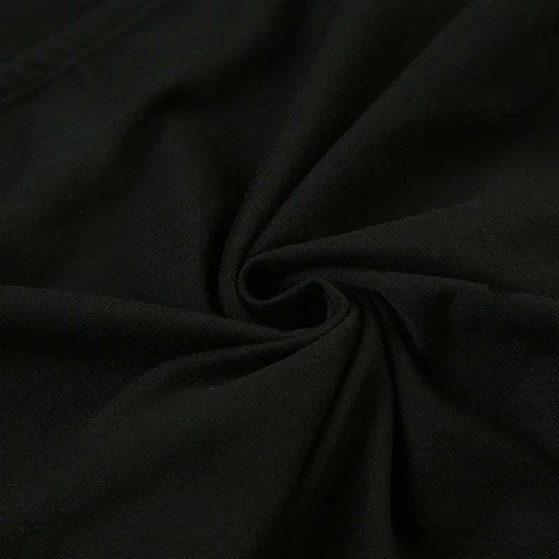 Gothic Print Black Tube Top Women Strapless Skinny Cropped Tops Summer Casual Chic Graphic Tees y2k Streetwear Vest Basic