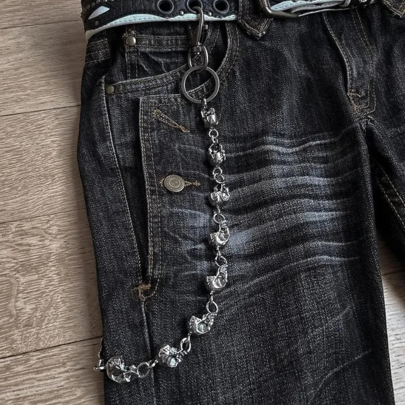 Harajuku Rock Punk Y2K Wide-Leg Jeans