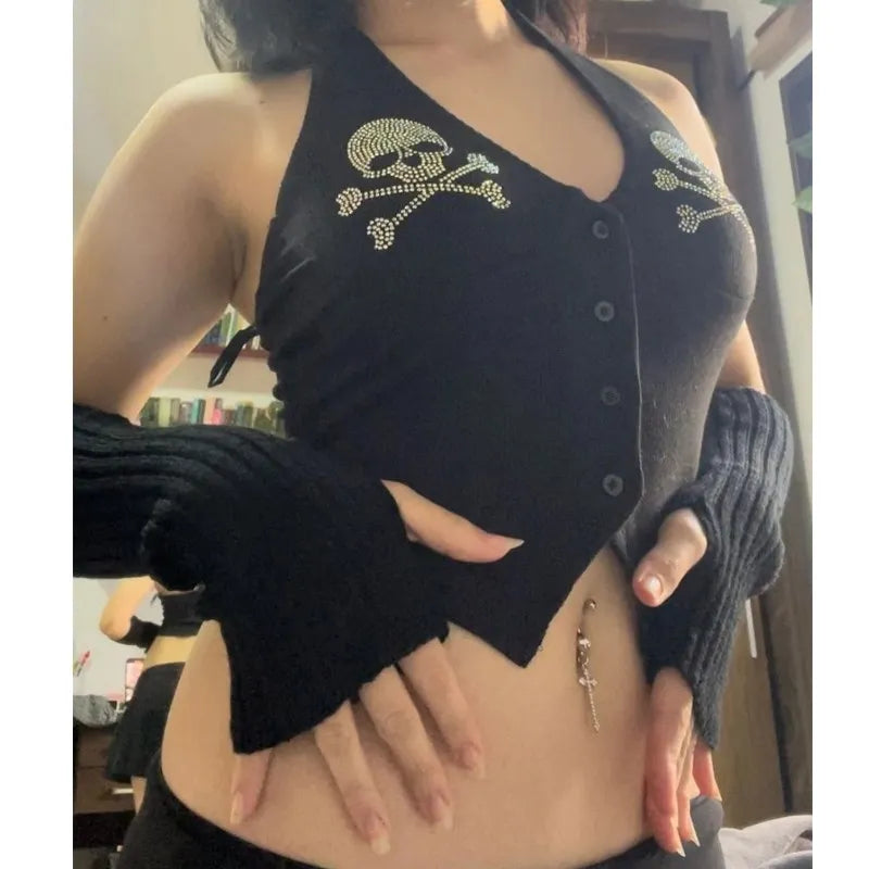 Sexy skull tank top