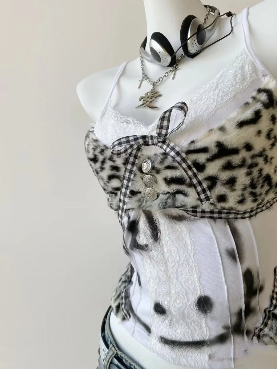 Kitten Hottie Y2K Halter Crop