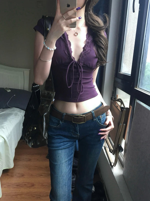 Fairy Lace Crop Tee