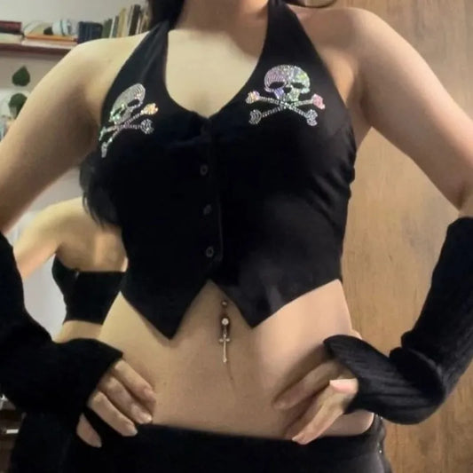 Sexy skull tank top