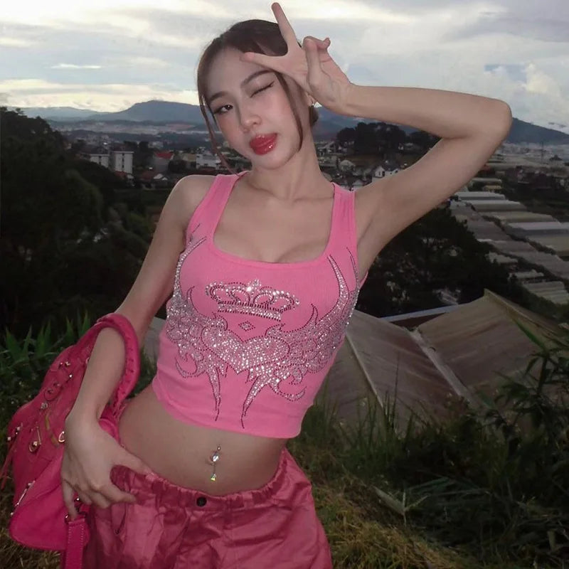 Party Club Pink Crop