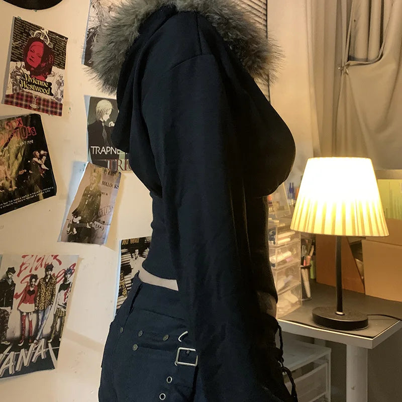 Faux Fur Hooded Coats