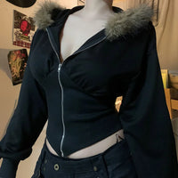 Faux Fur Hooded Coats