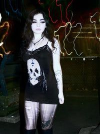 Cyber Skull Bodycon Dress