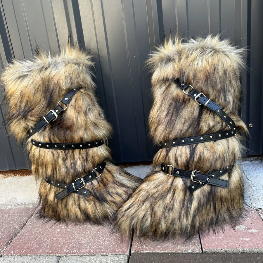 Snow Bunny Y2K Fur Boots