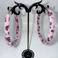Pink Leopard Y2K Chaos Earrings