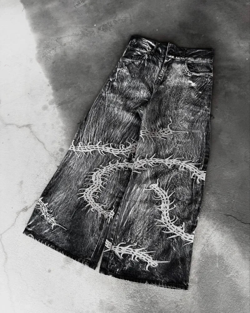 Centipede Shadow Wide-Leg Pants