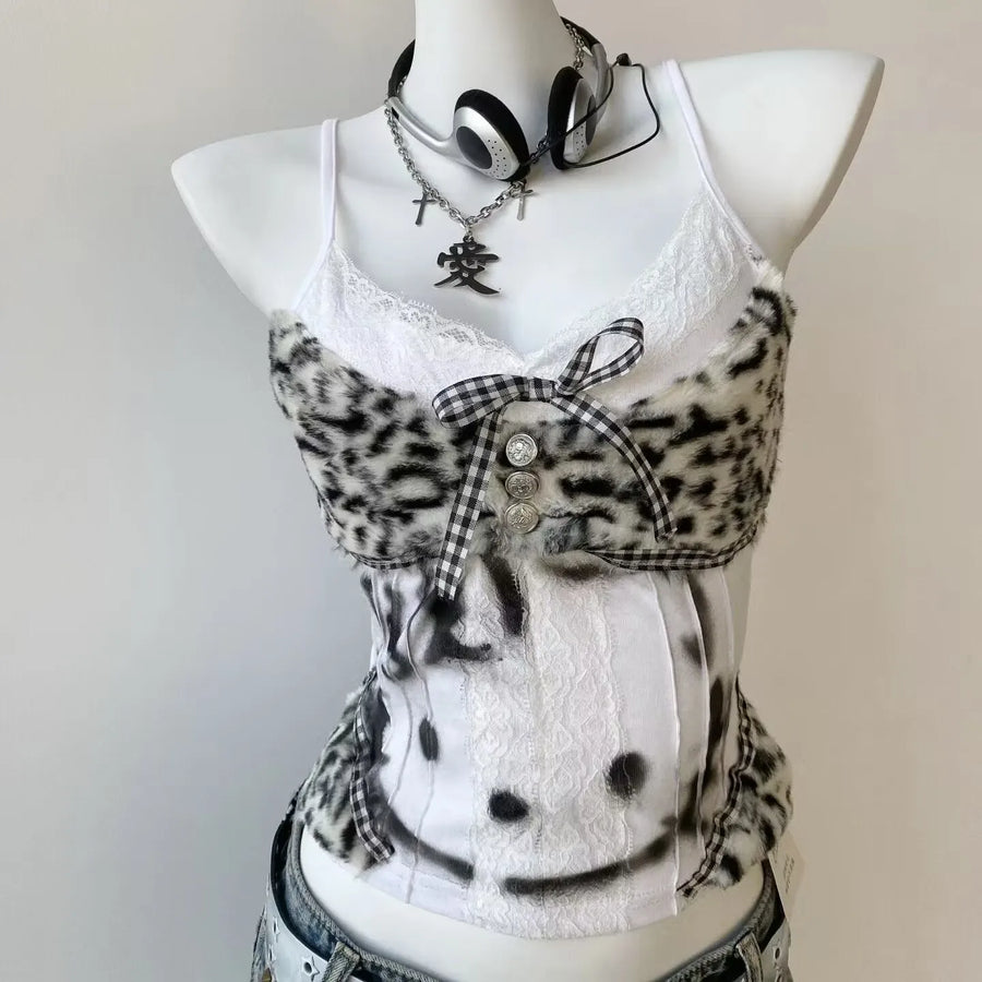 Kitten Hottie Y2K Halter Crop
