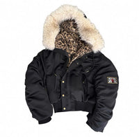 Leopard Riot Y2K Plush Jacket