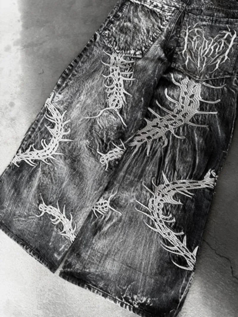 Centipede Shadow Wide-Leg Pants