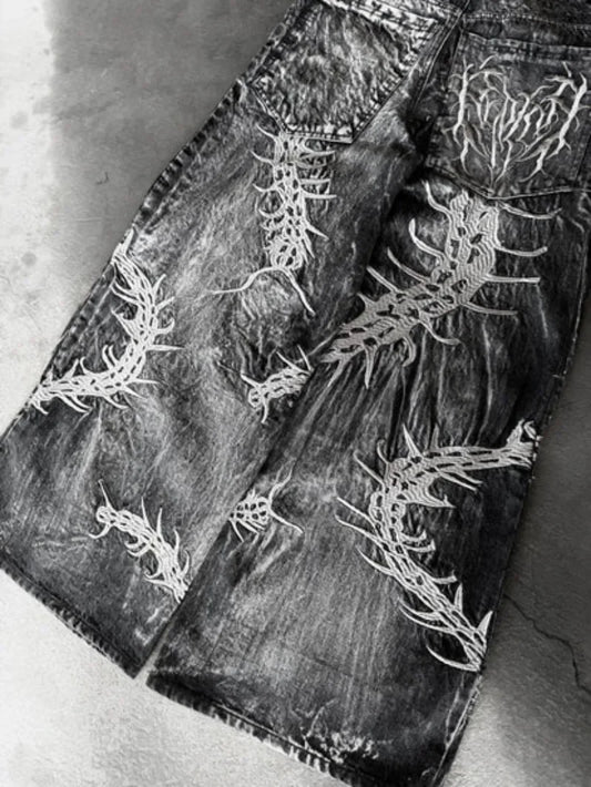 Centipede Shadow Wide-Leg Pants