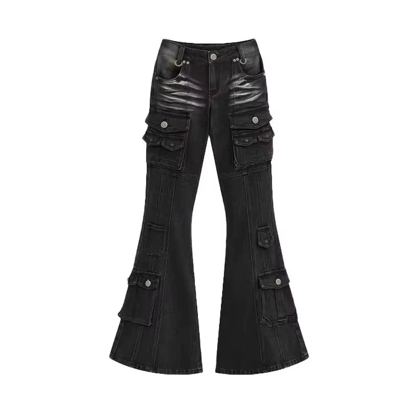 Low-Rise Grunge Siren Cargo Jeans
