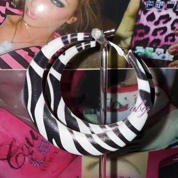 Zebra Riot Y2K Earrings
