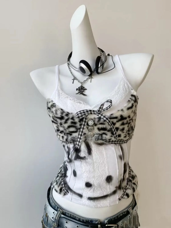 Kitten Hottie Y2K Halter Crop
