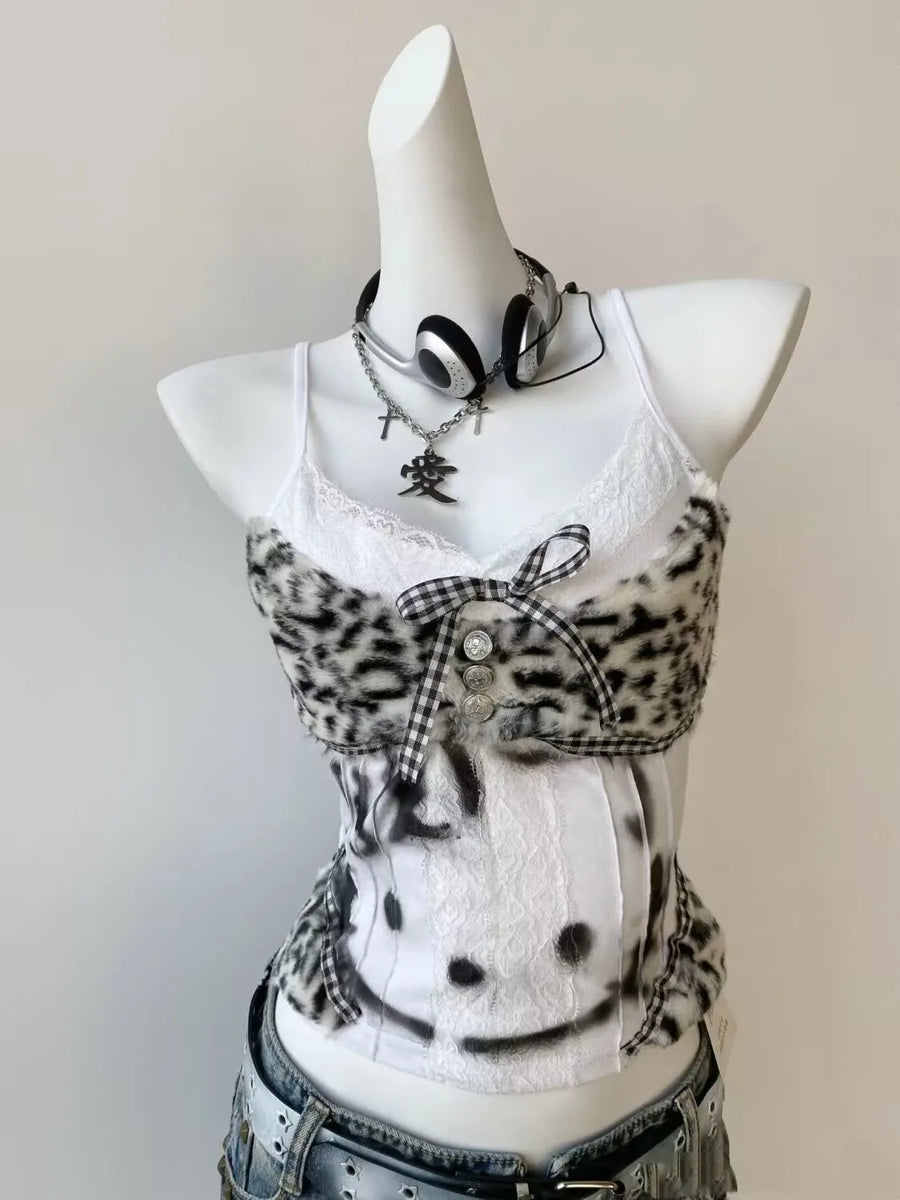 Kitten Hottie Y2K Halter Crop