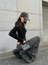 Low-Rise Grunge Siren Cargo Jeans
