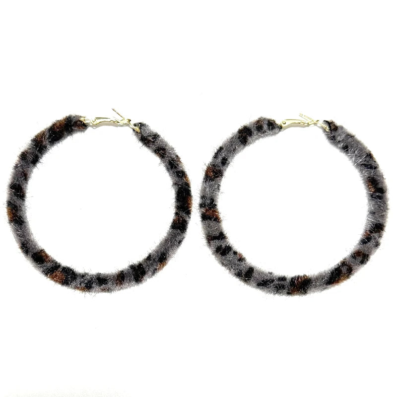 Pink Leopard Y2K Chaos Earrings