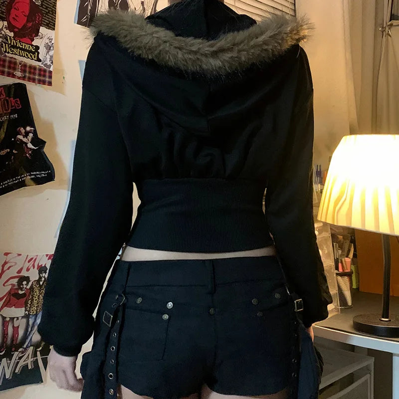 Faux Fur Hooded Coats