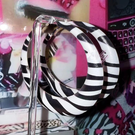 Zebra Riot Y2K Earrings