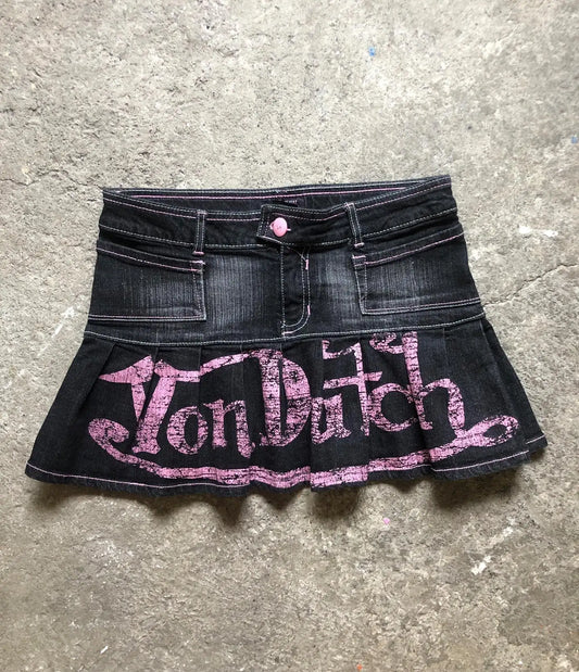 American Retro Letters Low Waist Slim Mini A Word Denim Skirt Women's Y2K New Harajuku Goth Sexy Spice Girls Fashion Street Wear