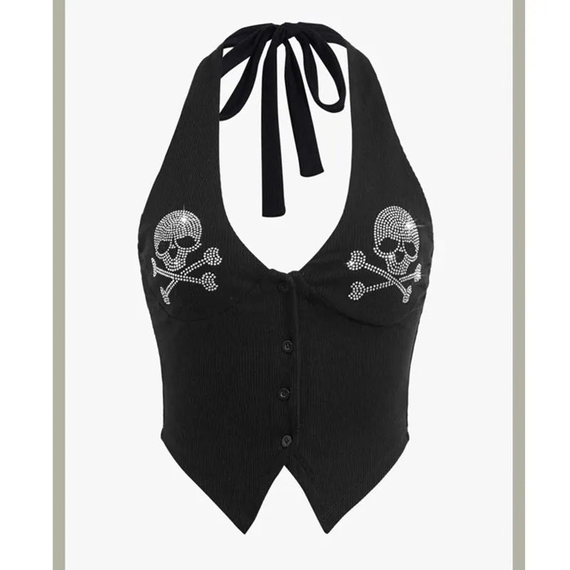 Sexy skull tank top