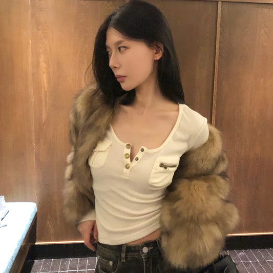 90s American Retro Crop Tee